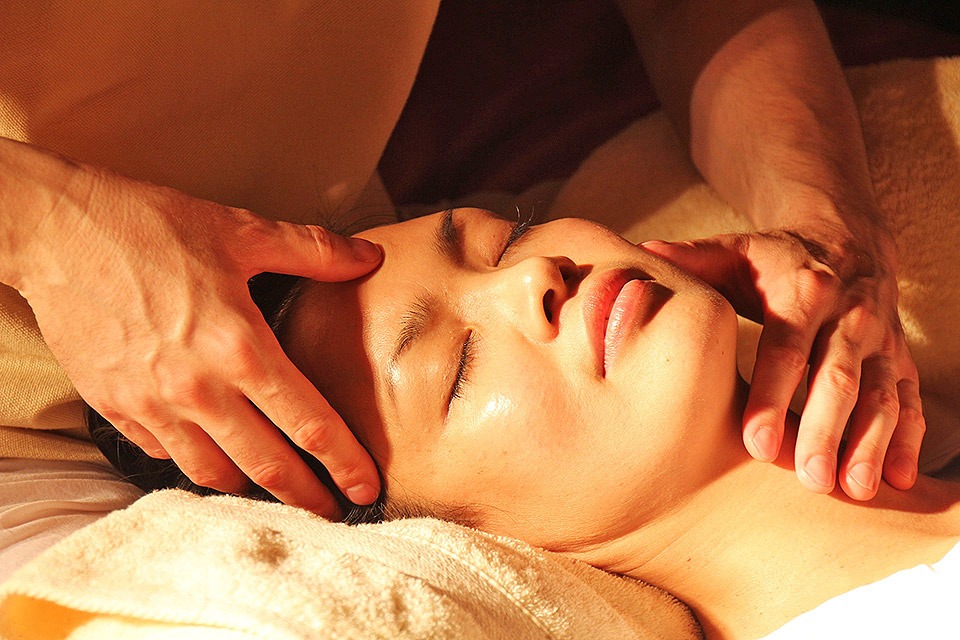 Relaxed woman having Lymphatic Drainage Massage